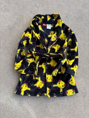 Pokemon 5T Black and Yellow Pikachu Kids' Robe